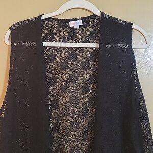 Long Lace Vest LLR Joy Women's L